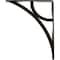 Ekena Millwork Galveston Wrought Iron Bracket, (Single center brace), Antiqued Brass 1 1/2"W x 7 1/2"D x 10"H BKTM01X07X10SGLABS - alternate 4